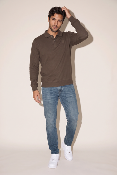 Polo Yaka Düğmeli Trk Sweat (6219)