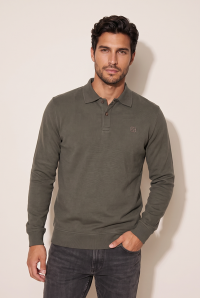Polo Yaka Düğmeli Trk Sweat (6219)