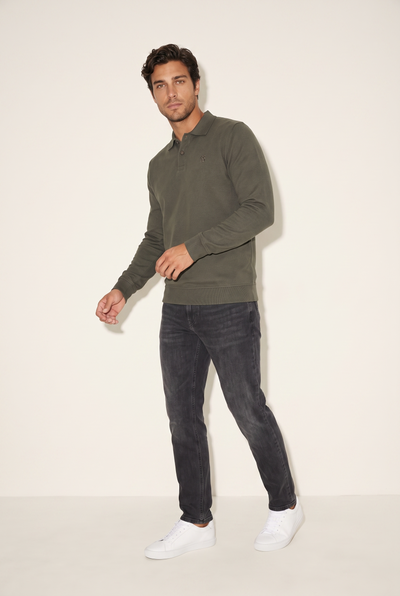 Polo Yaka Düğmeli Trk Sweat (6219)