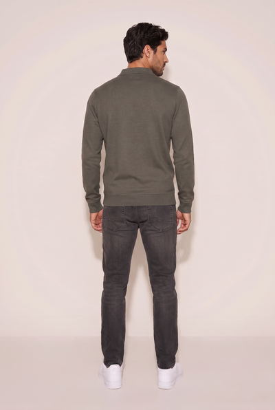 Polo Yaka Düğmeli Trk Sweat (6219)