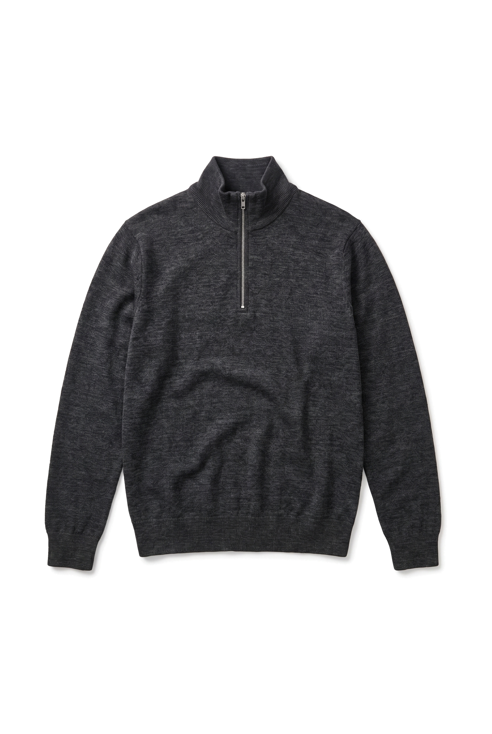 Dik Yaka Fermuarlı Muline Selanik Sweat (6228)