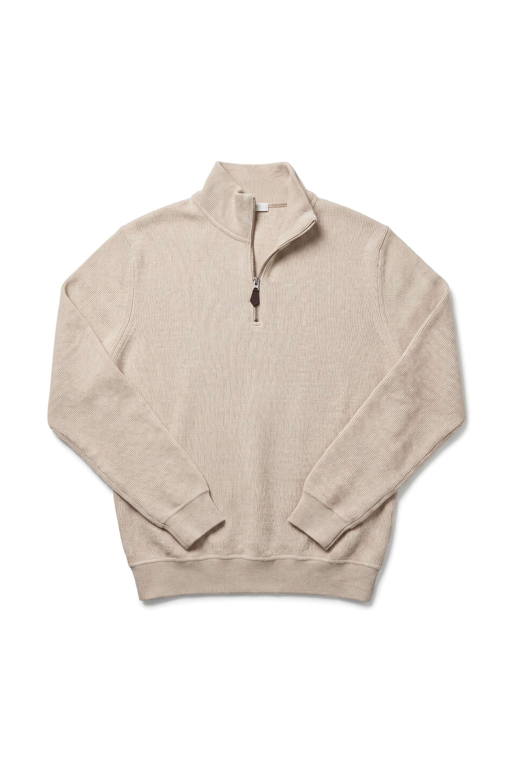 Dik Yaka Fermuarlı Muline Selanik Sweat (6228)