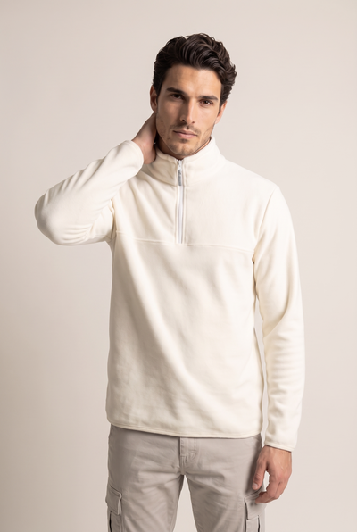 Basic Dik Yaka Polar Sweatshirt (6240)