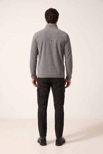 Basic Dik Yaka Polar Sweatshirt (6240)