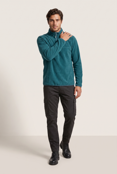 Basic Dik Yaka Polar Sweatshirt (6240)