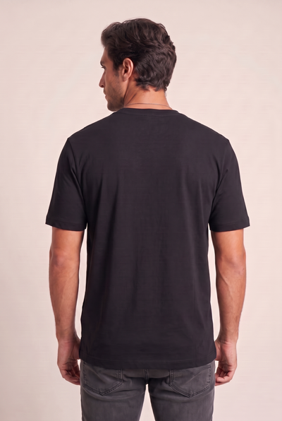 0 Yaka Fırçalı 2 İplik T-Shirt (6226)
