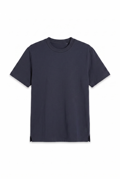 0 Yaka Fırçalı 2 İplik T-Shirt (6226)