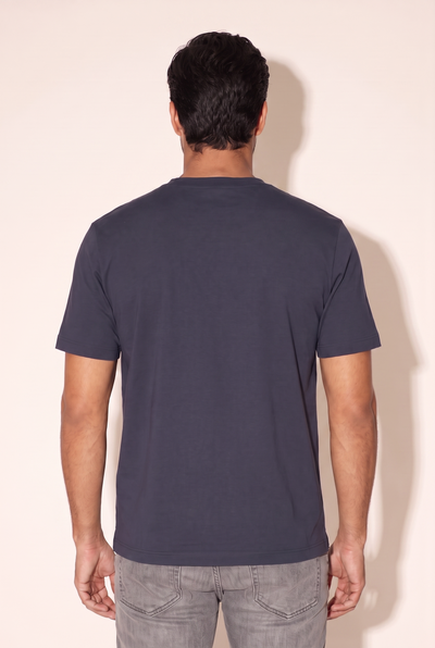 0 Yaka Fırçalı 2 İplik T-Shirt (6226)