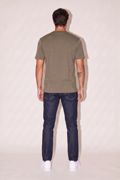 0 Yaka Fırçalı 2 İplik T-Shirt (6226)