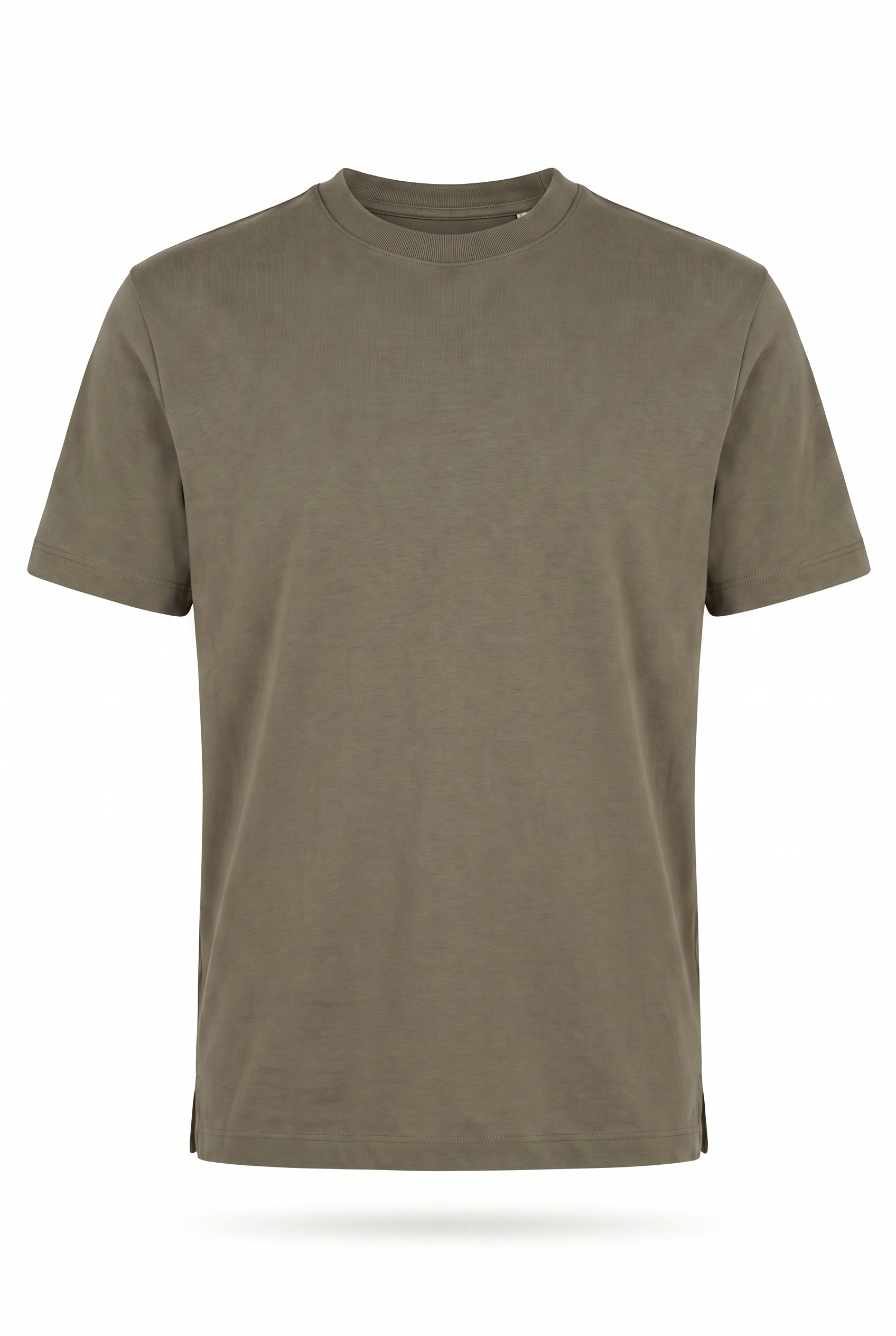 0 Yaka Fırçalı 2 İplik T-Shirt (6226)