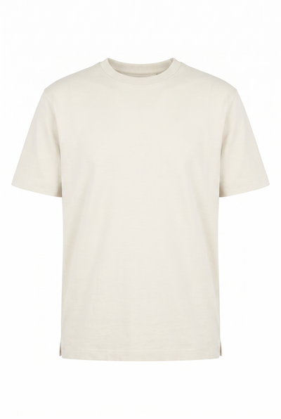 0 Yaka Fırçalı 2 İplik T-Shirt (6226)